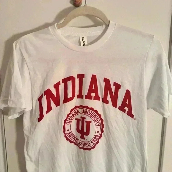 INDIANA UNIVERSITY HOOSIERS logo t-shirt - Picture 4 of 5
